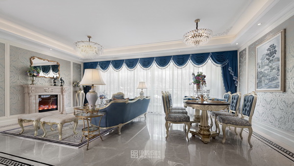 法式温婉平层设计