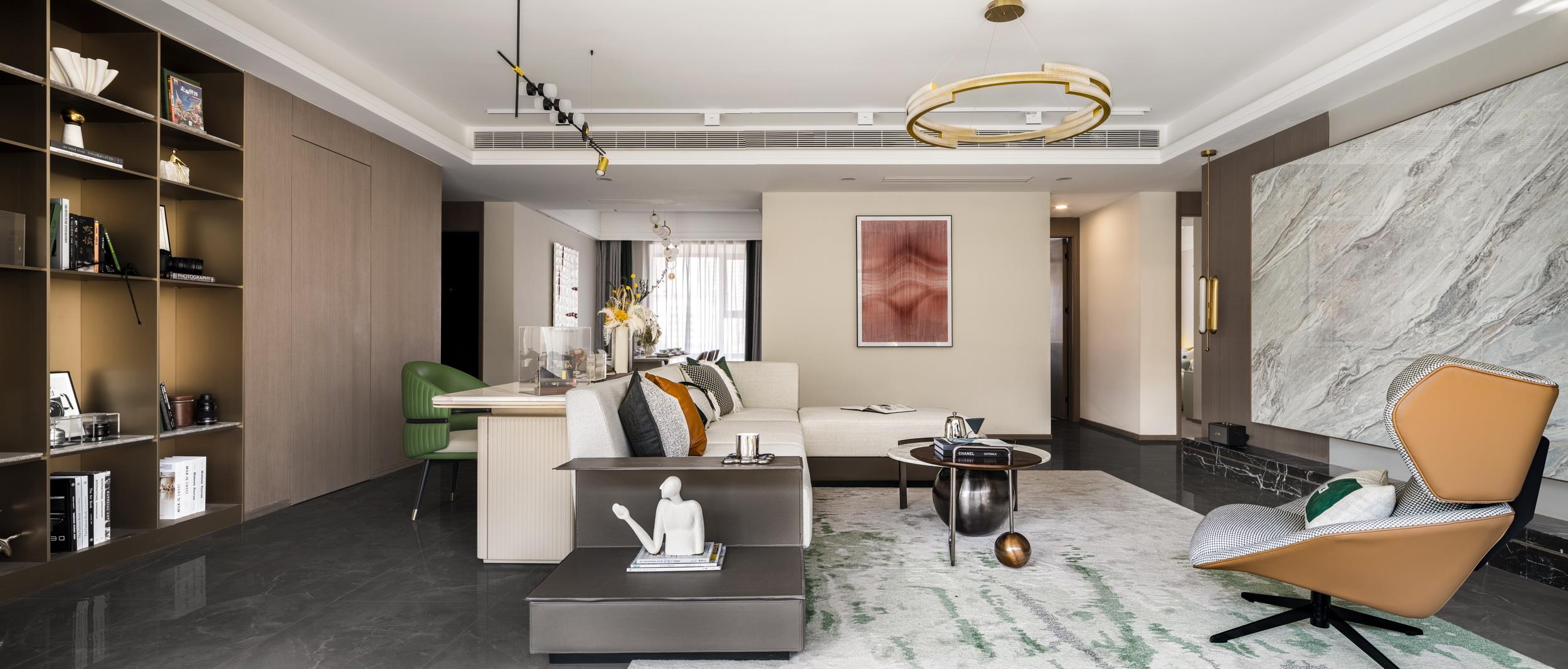 伊派设计| 山东时尚轻奢样板房软装设计